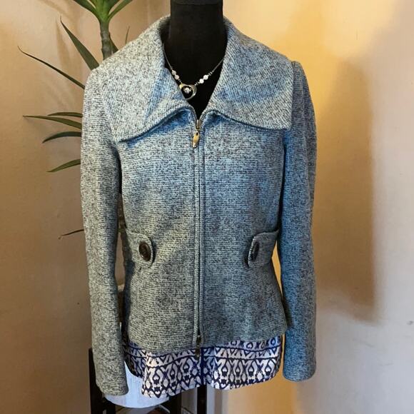 Per Se Blue Carlisle Wool Alpaca blend coat - Picture 1 of 11